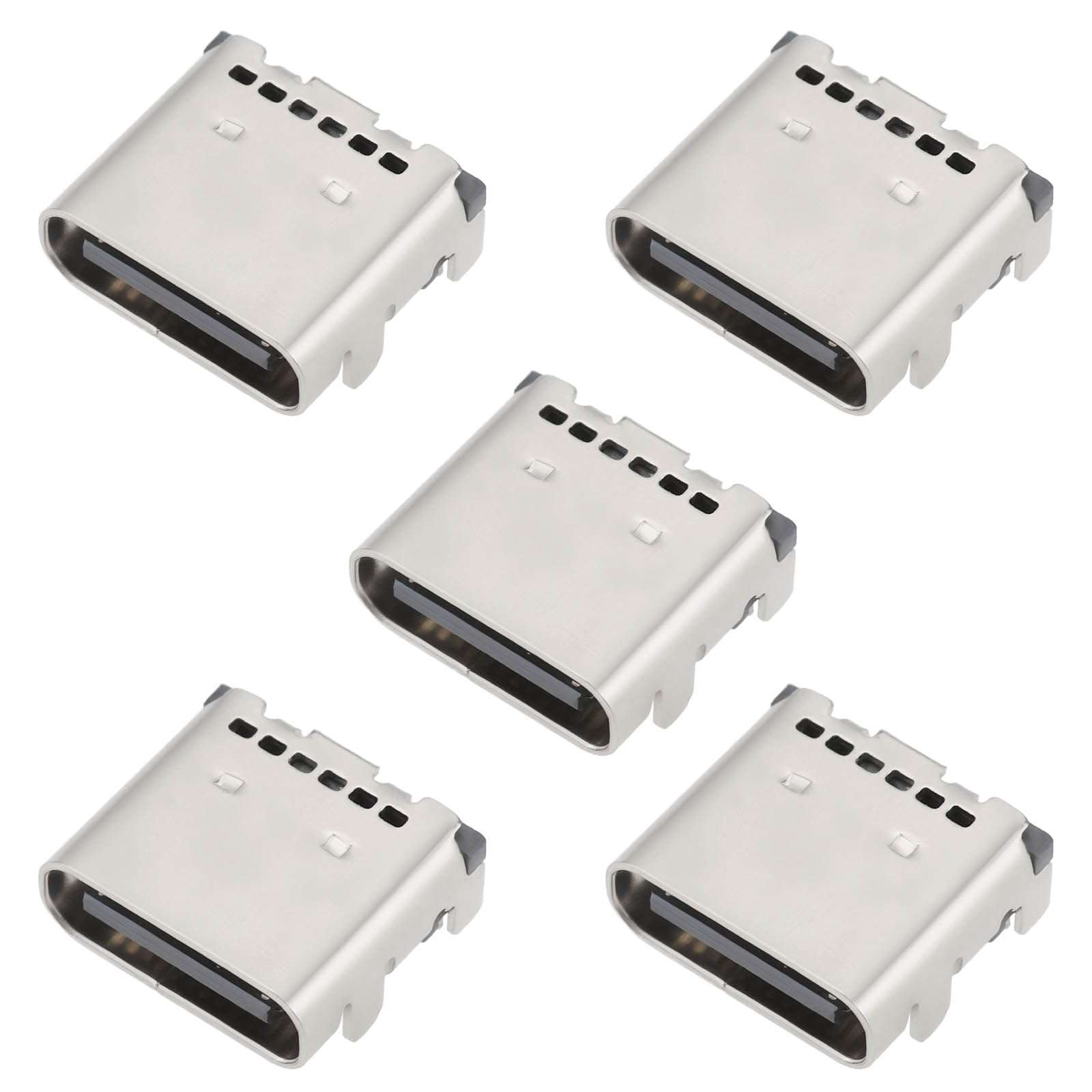 OTOTEC 5pcs Type C Charging Port Connector Socket 24Pins Dock Socket Jack Part Replacement for Electronics Power Port Replacement DIY Projects 1