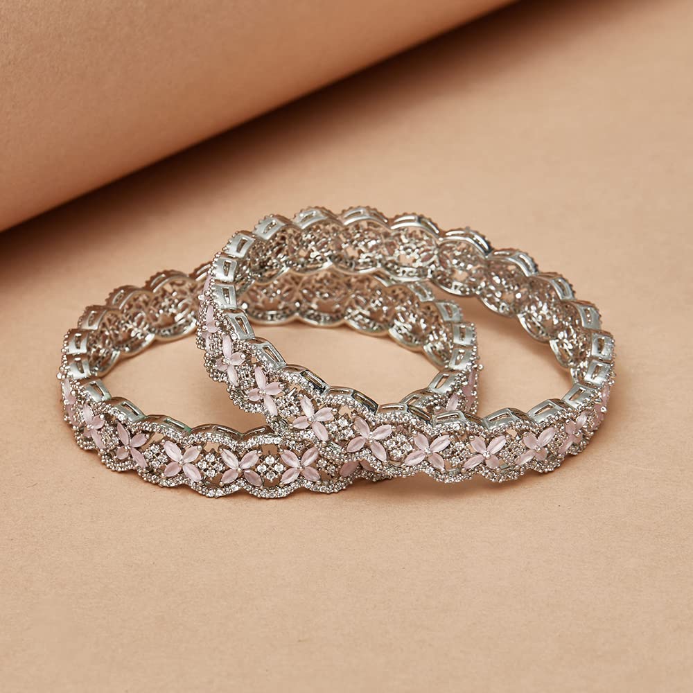 CZ Elegance Heavily Embellished Women's Bangles 3