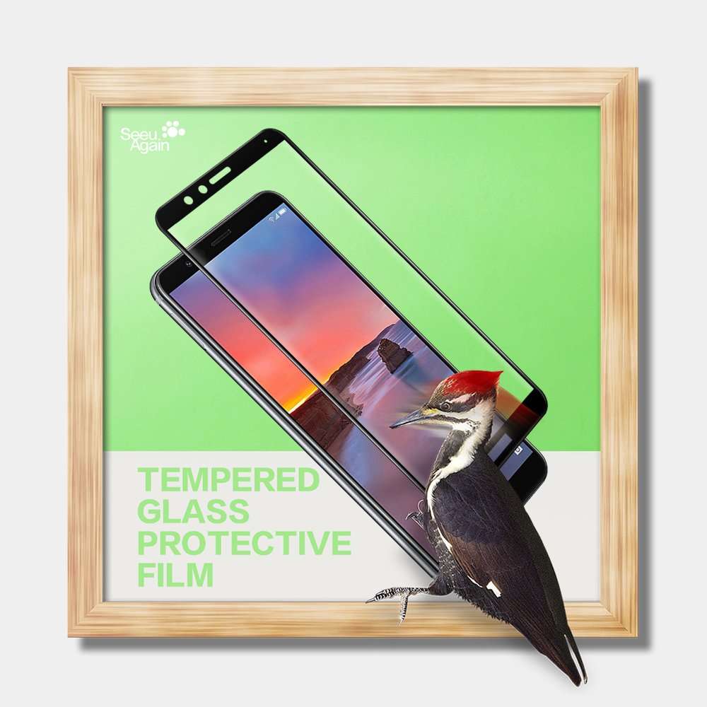 Huawei Honor 7X Tempered Glass Screen Protector-(3 Pack) Clear Anti-glare Ultra-thin 9H Silk Print Protective Film For Huawei Honor 7X BND-AL10 BND-TL10 / Mate SE BND-L34 5.93 inch 3