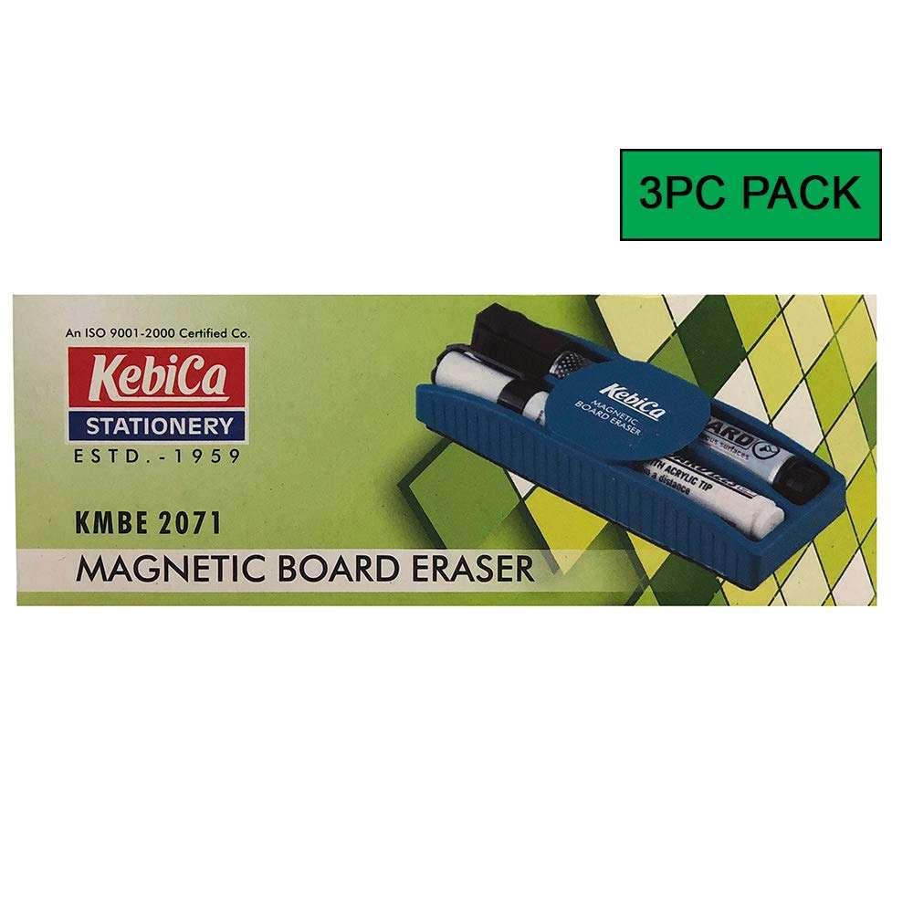 KEBICA 2071 - Magnetic Whiteboard Duster (Pack of 3) (Random Colors) 6
