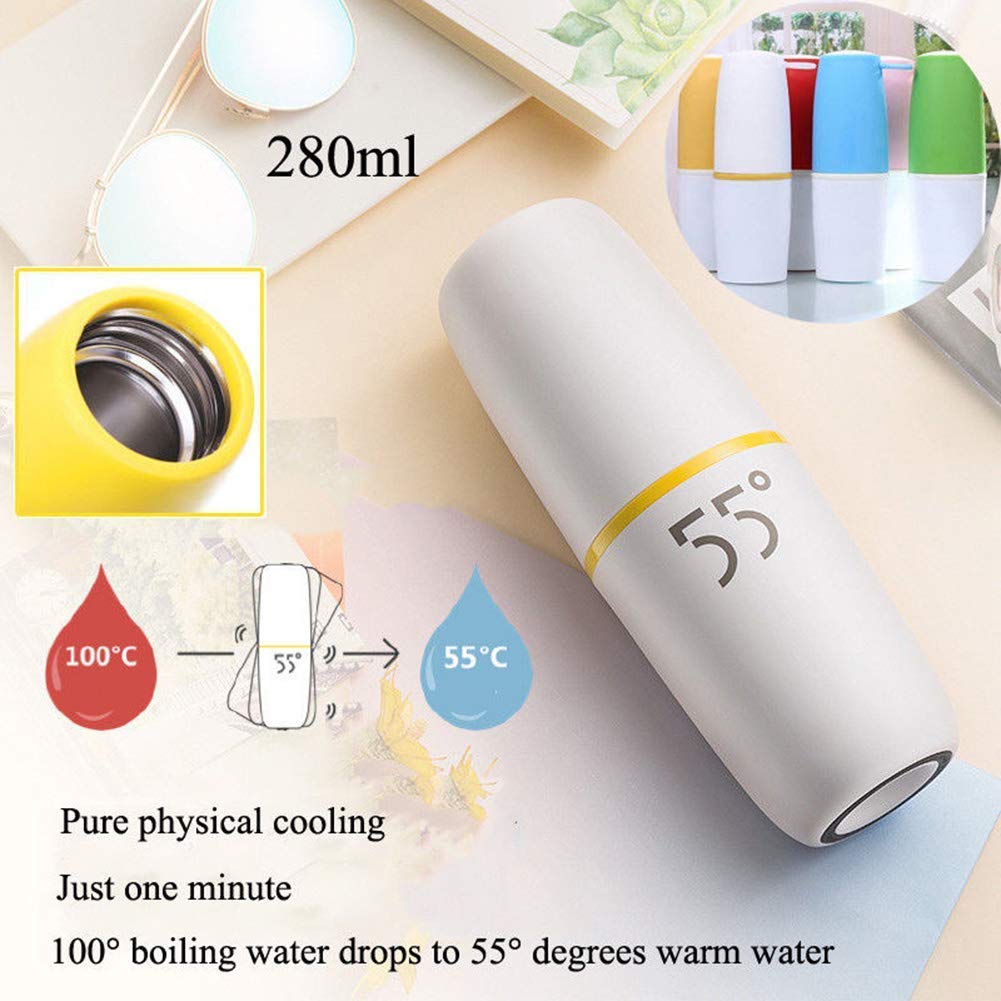 IRIS Shake Cup Stay Constant 55 Degree Water Cup Rapid Cooling Temperature to 131 Degree Fahrenheit Stainless Steel Water Bottles 6