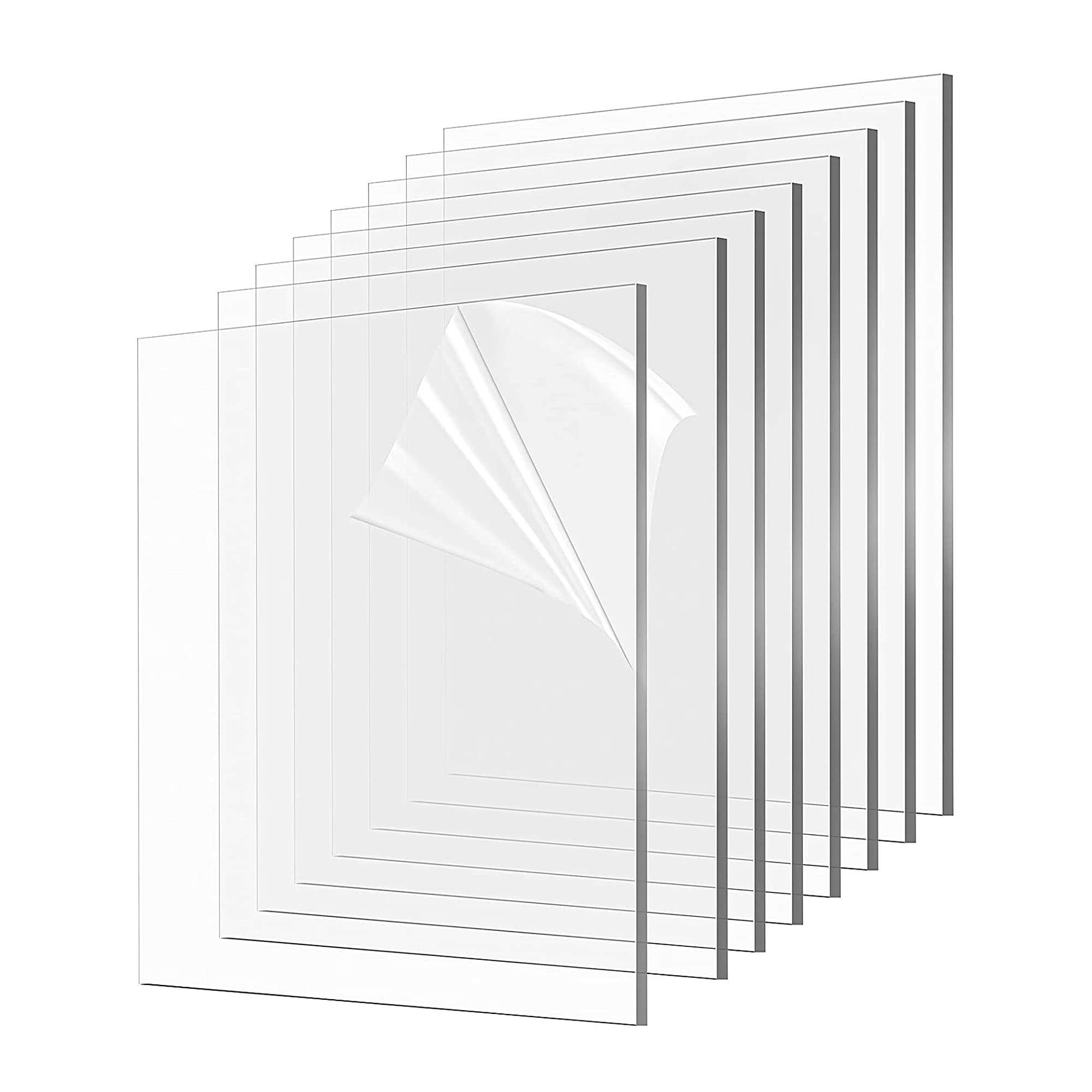 Parikshit Sublimation A3 clear acrylic glass sheet transparent board 3mm panel for DIY craft window glass painting picture frames Face shields Signs Display Kids projects etc (Size 12X18 Inch) 1