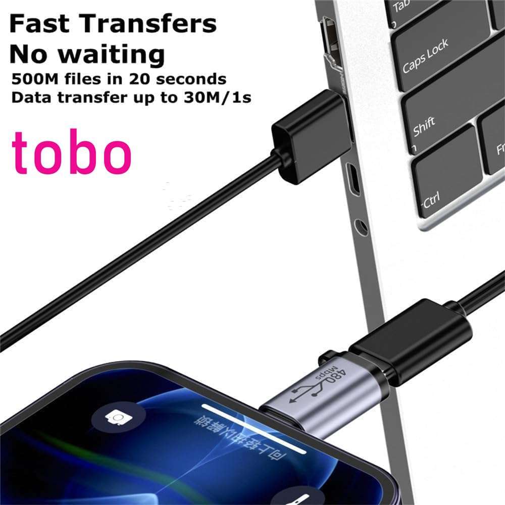 Tobo USB-C to Micro USB Adapter, USB Type C Female to Micro USB Male Converter USB C to Micro B 2.0 Charge & Data Sync Compatible with Samsung Galaxy S7 S6 J7 Note 5 Kindle Ps4 and More-TD-1300CC 5