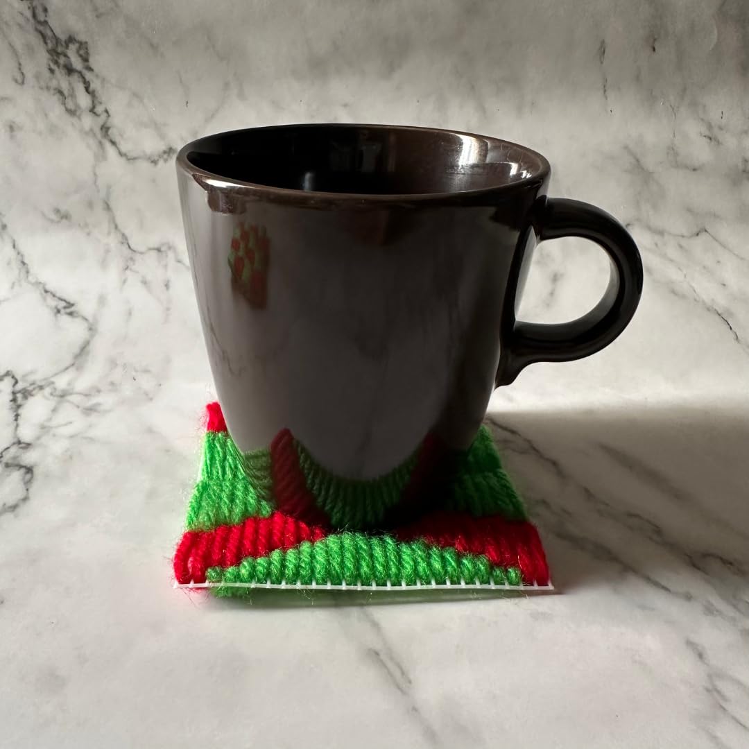 DIY Kit, DIY Bargello Coaster Kit, Coaster Making 4