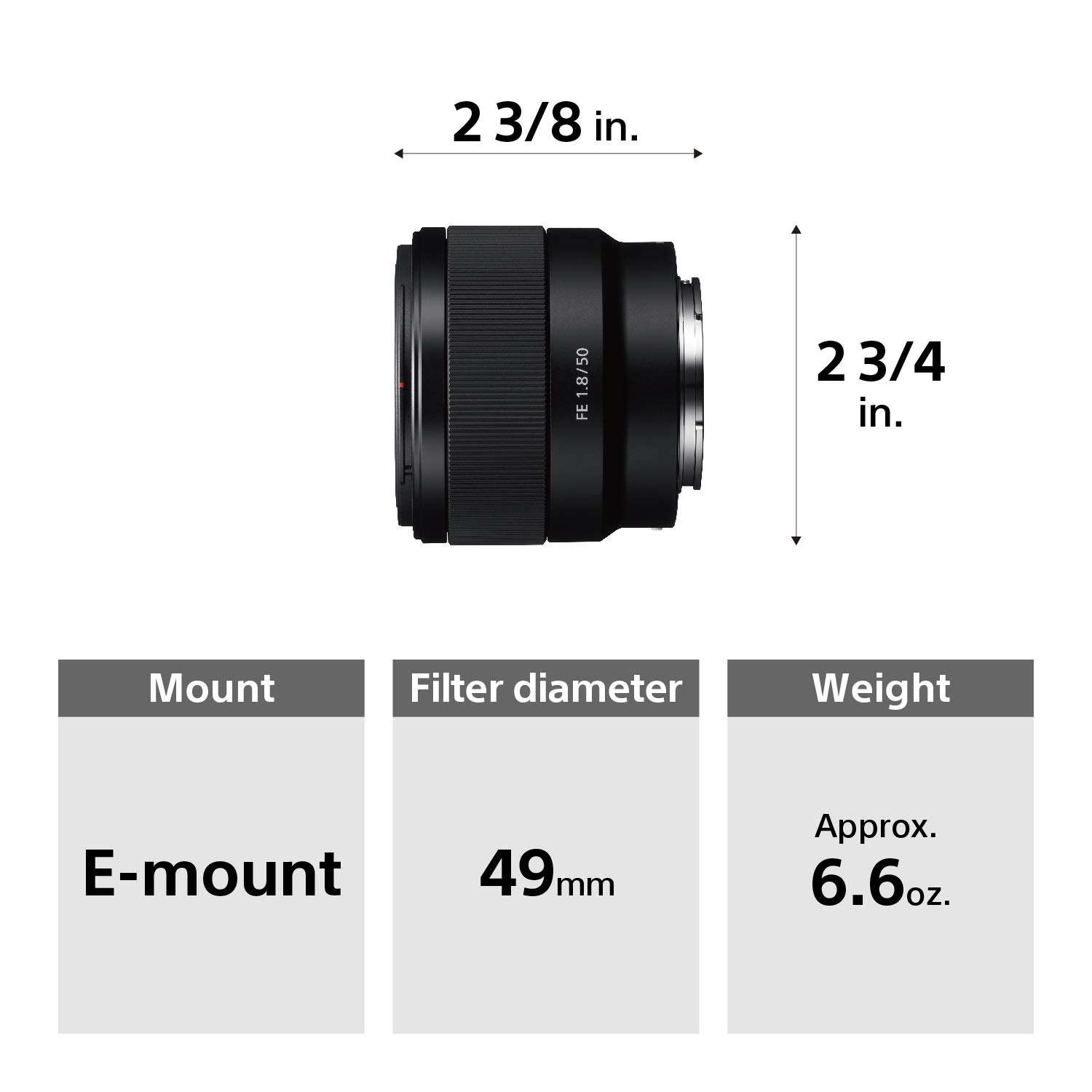 Sony - FE 50mm F1.8 Standard Lens (SEL50F18F/2) 4