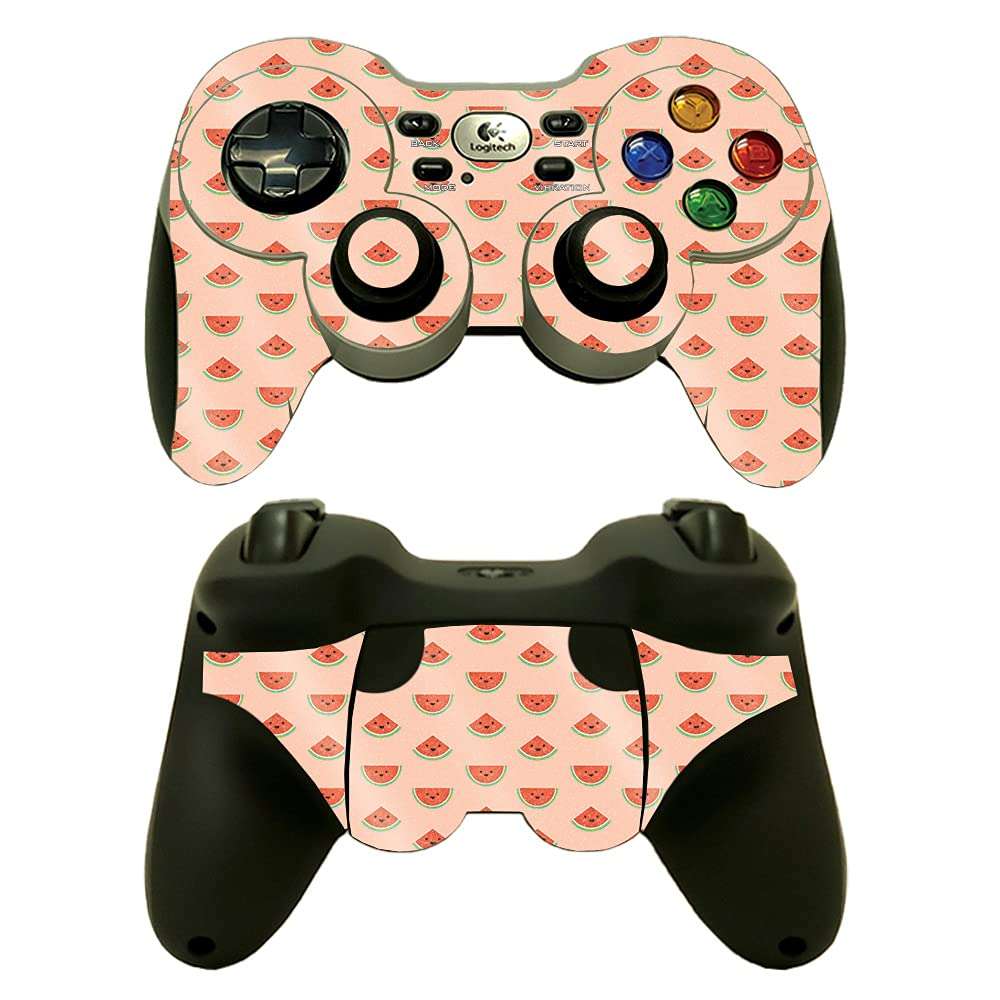 MightySkins Glossy Glitter Skin Compatible with Logitech Wireless Gamepad F710 - Sweet Watermelons | Protective, Durable High-Gloss Glitter Finish | Easy to Apply and Change Styles | Made in The USA 1
