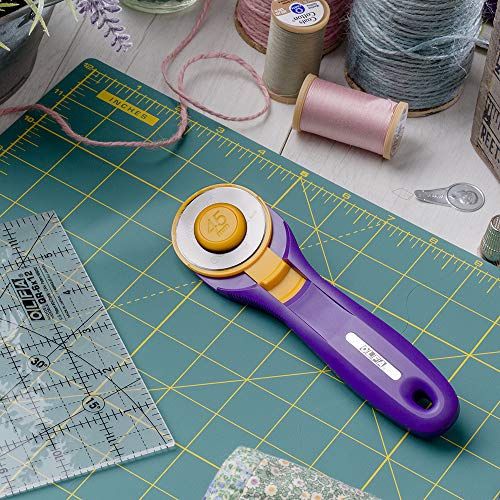 OLFA Splash Rotary Cutter Purple 45mm, Purple 3