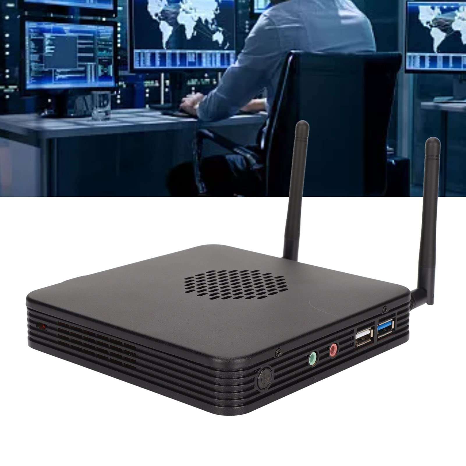 Mini Computer, 64GB SSD Dual WiFi 2.16GHz to 2.58GHz 3 USB3.0 Ports 3V 245mAh Mini Gaming PC 100-240V for Windows11 for Home for Office(#1) 3