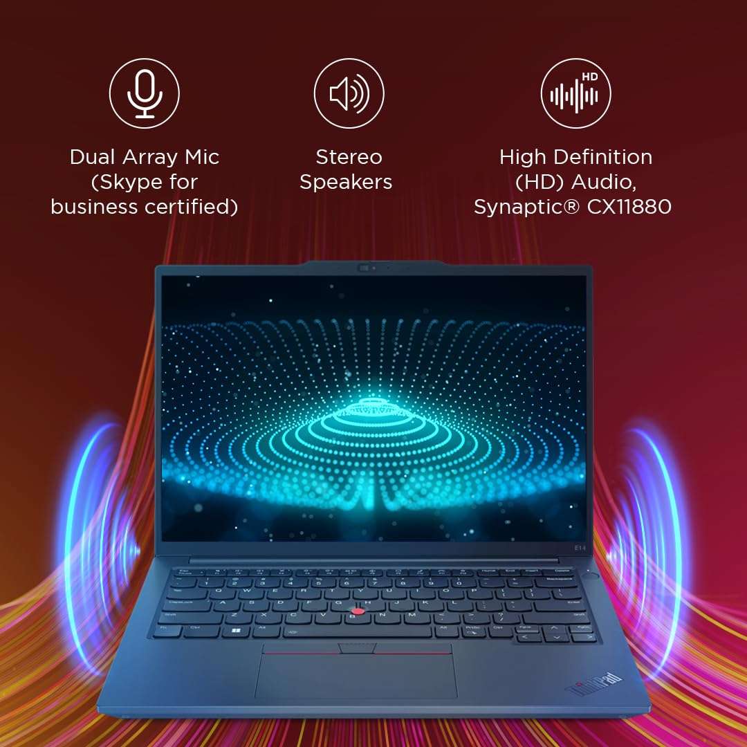 Lenovo ThinkPad E14 AMD Ryzen 7 7730U 14" (35.56 cm) WUXGA IPS 300 Nits Thin and Light Laptop (16GB RAM/512GB SSD/Windows 11 Home/AMD Radeon Graphics/Backlit Keyboard/FPR/Black/1.41 kg), 21JRS0H300 6