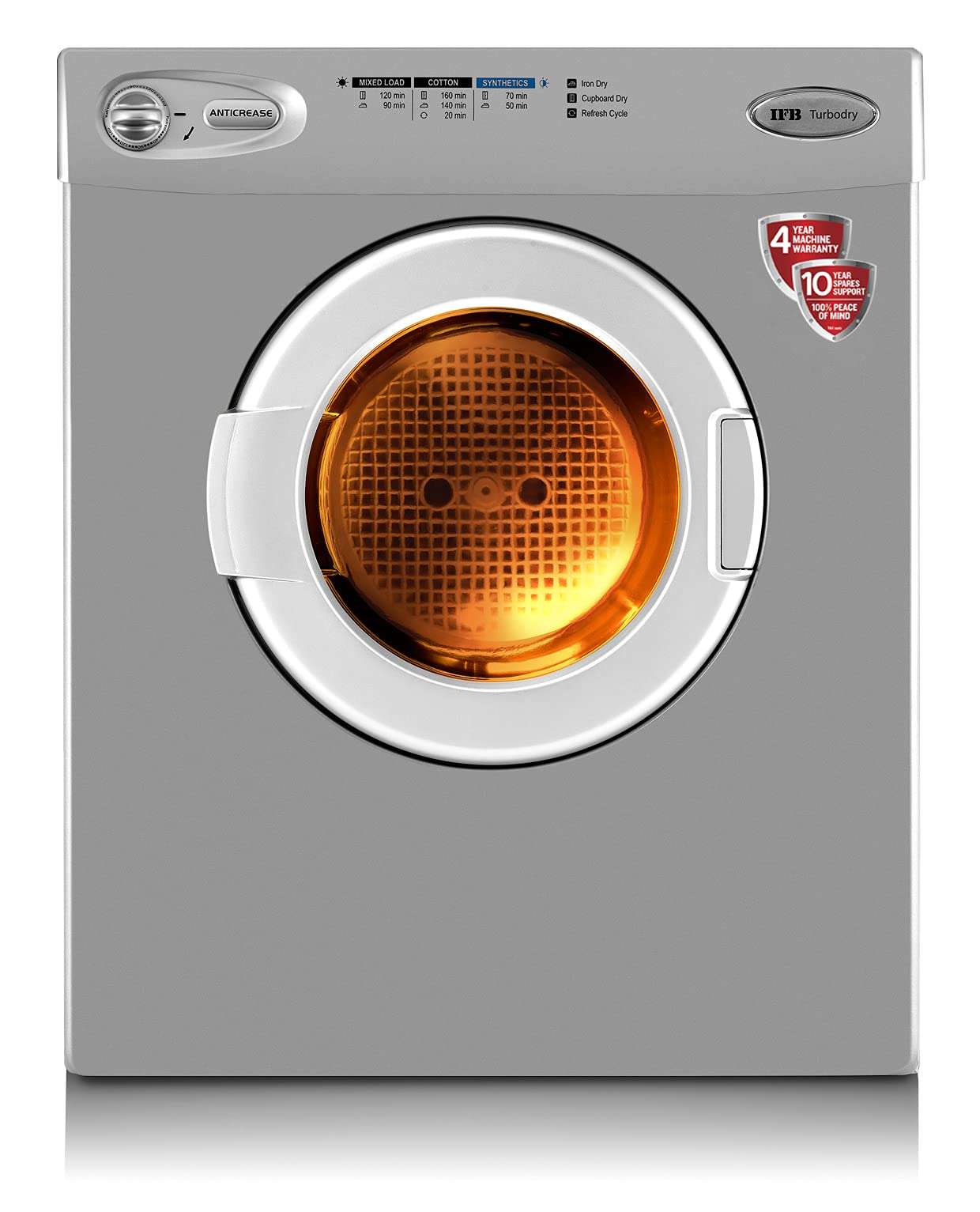 IFB 5.5 kg Fully-automatic Dryer (TURBO DRY EX, Silver, Wall Mountable,Anti crease) 1