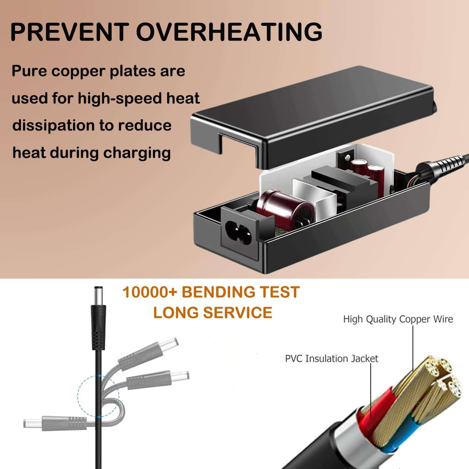 Metasources 14.5V-15V AC/DC Adapter Compatible with Chirp RPM Rolling Percussive Massager ChirpRPM DC14.5V - DC15.0V Power Supply Cord Cable Charger PSU 6