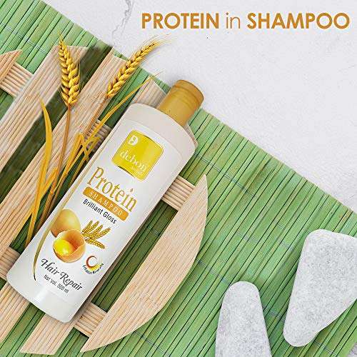 Debon Herbals Protein Shampoo For Hair Growth , Hair Fall Control , Dry Scalp and Strong Hair | Natural Ingredients | For Men, Women & Kids | 500ml 6