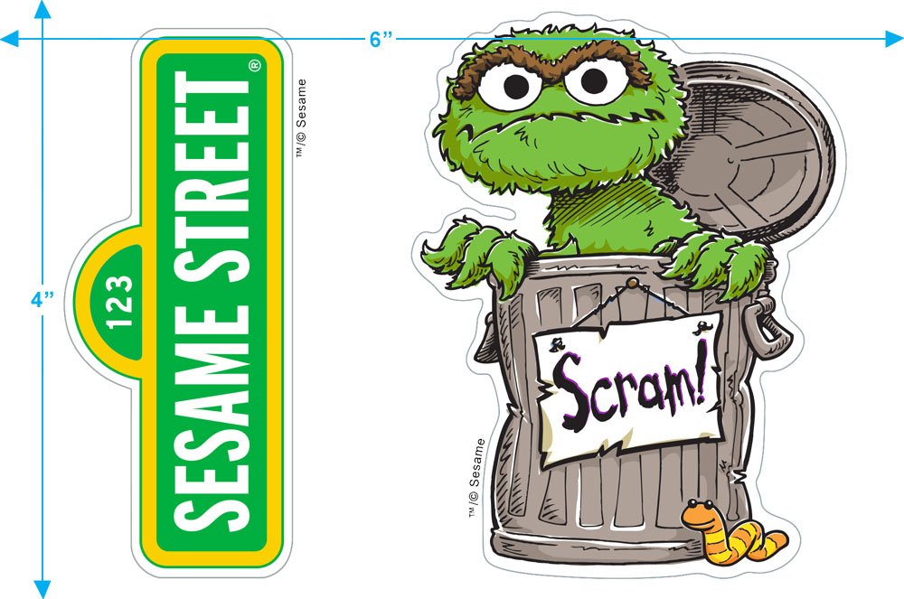 Toddler Oscar The Grouch Face Sesame Street T Shirt, Size 3T Green 3