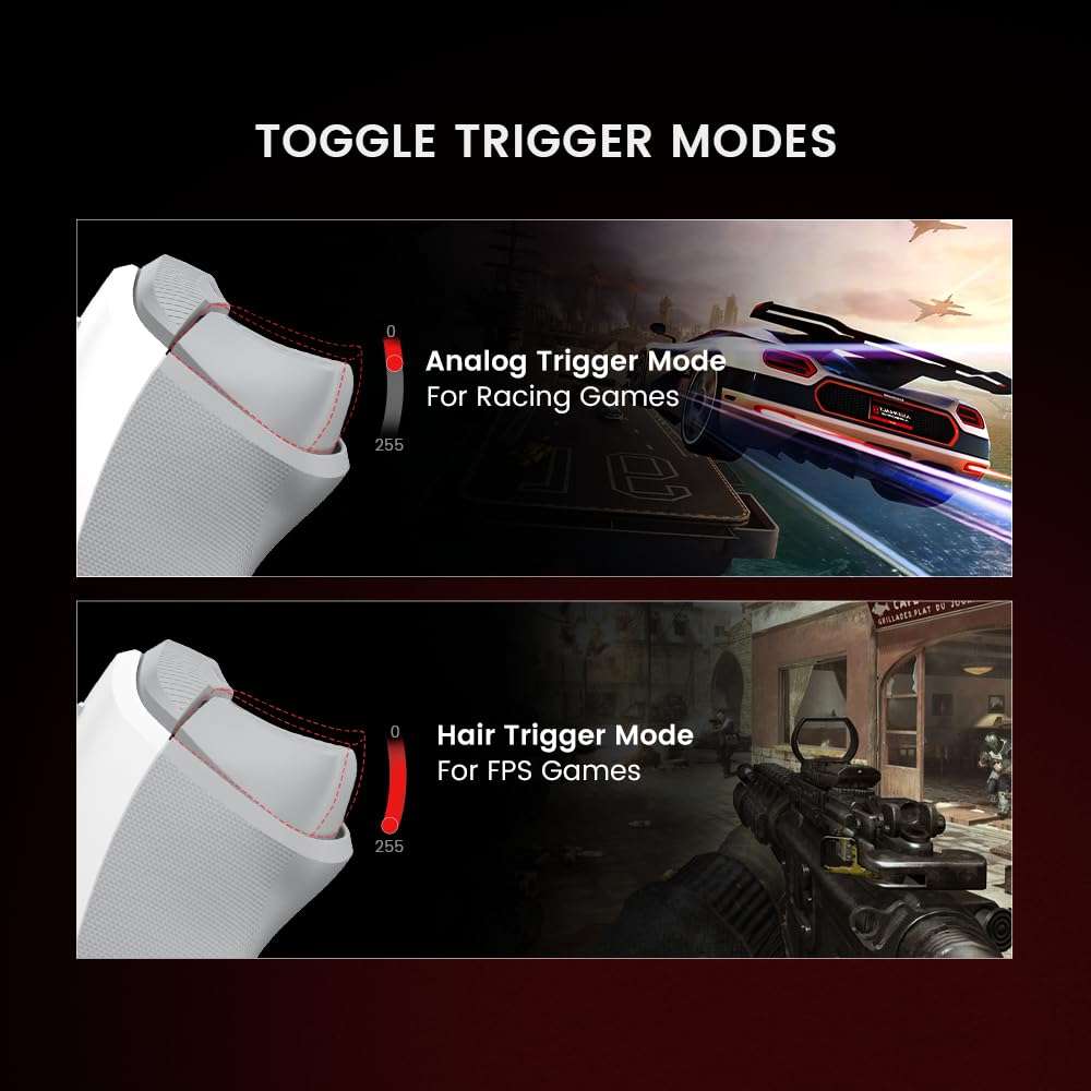 GameSir T7 Wired Controller for Xbox Series X|S, Xbox One & Windows 10/11, Plug and Play Gaming Gamepad with Hall Effect Joysticks/Hall Trigger, 3.5 mm Audio Jack - White 6