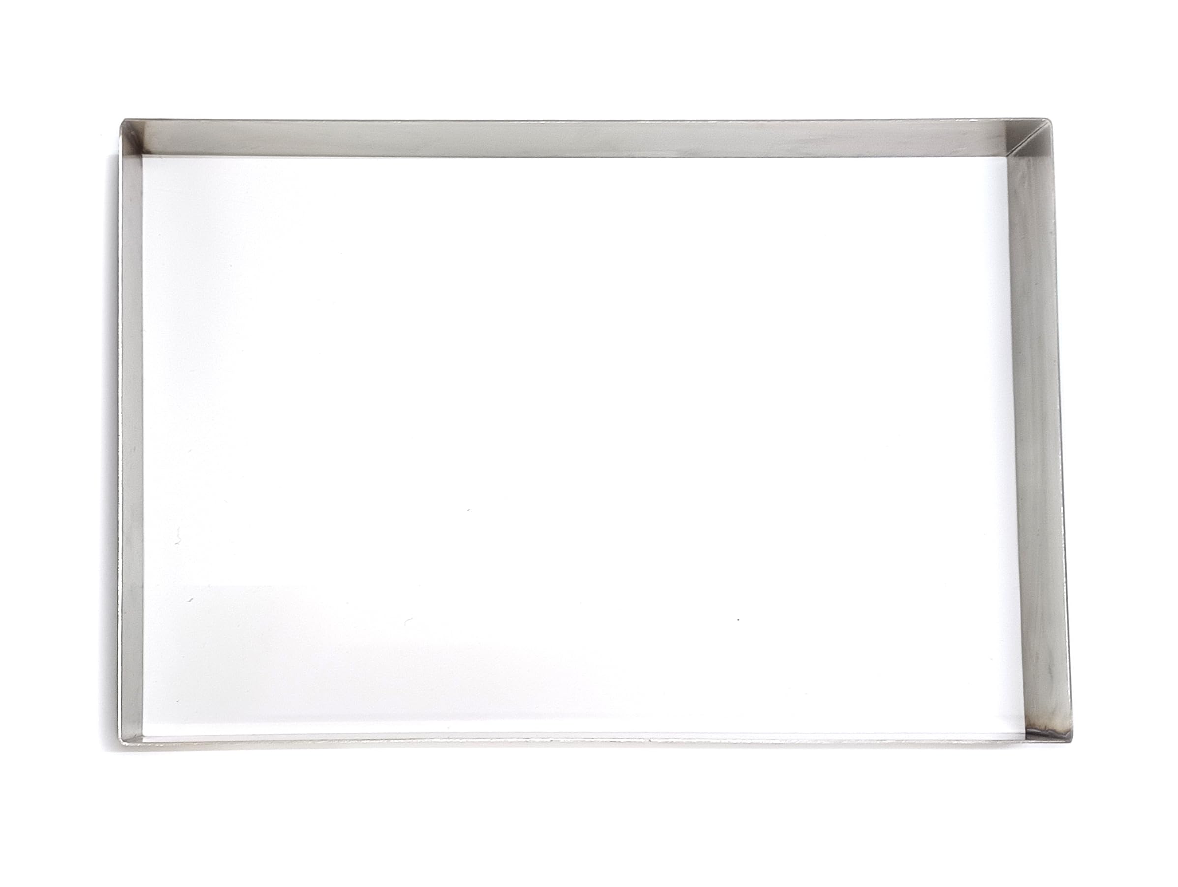 Prime Bakers and Moulders Stainless Steel Rectangle Cake Ring, Fondant Cutter Mousse and Pastry Moulds (15x12 Inch) 1