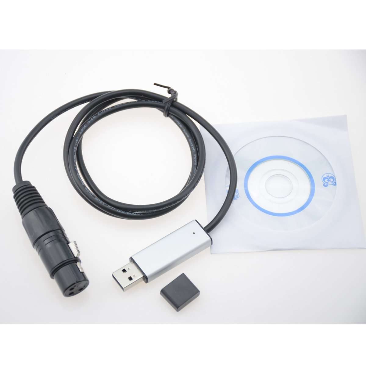 XINFLY Mini USB To DMX 512 Interface Adapter Controller Dmx512 PC Stage Lighting Controller Dimmer Dongle Freestyler 2