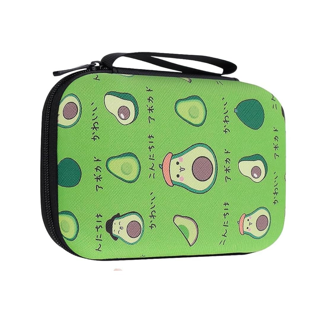 VNJ External Hard Drive Portable Carrying Case Avacado 1