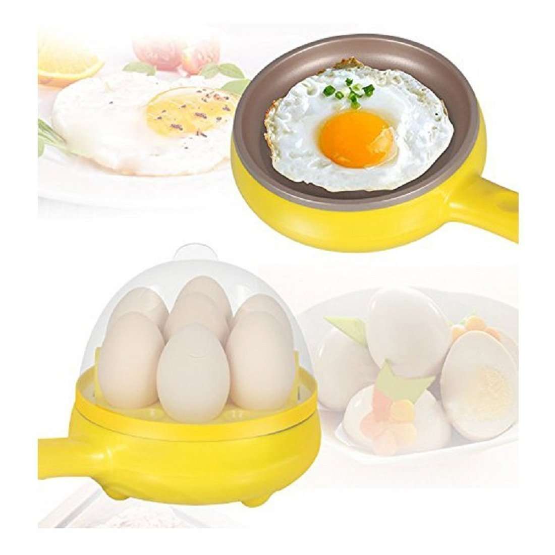 Dhruheer Electric Egg Boiler Poacher with Handle - Compact, Stylish Egg Cooker 4