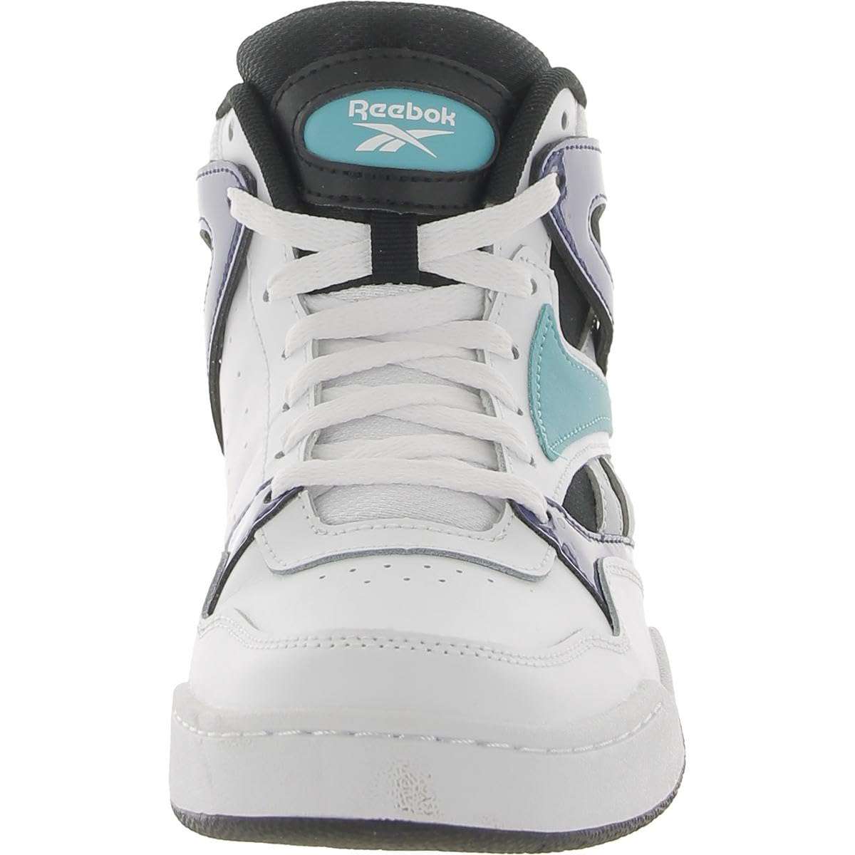 Reebok Unisex BB4590 High Top Basketball Shoe, White/Black/Classic Teal, 10 US Men 2