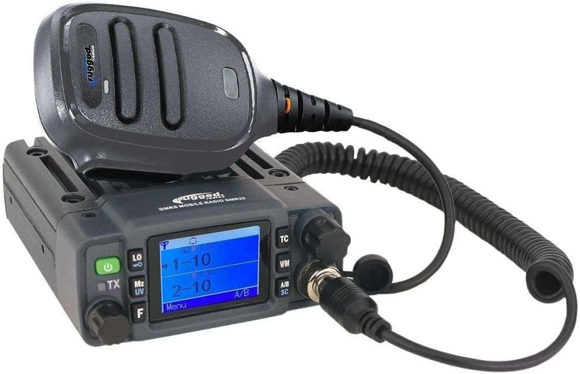 Rugged Radios GMRS 25 Watt Waterproof Two Way Mobile Radio Only for Overlanding Off Road Farming 1