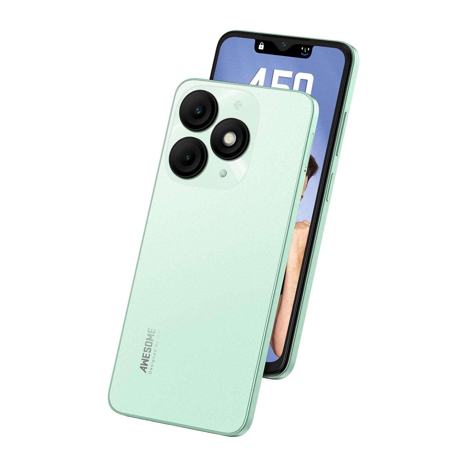 itel A50|6.6" HD+ Display with Dynamic Bar| 3GB RAM +64GB ROM, Upto 8GB RAM with Memory Fusion|Octacore Processor|8MP AI Dual Rear Cam|5000 mAh Battery | Lime Green 2