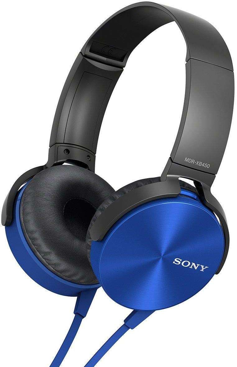 Sony MDR-XB450 Wired On Ear Headphone without Mic (Blue) 1