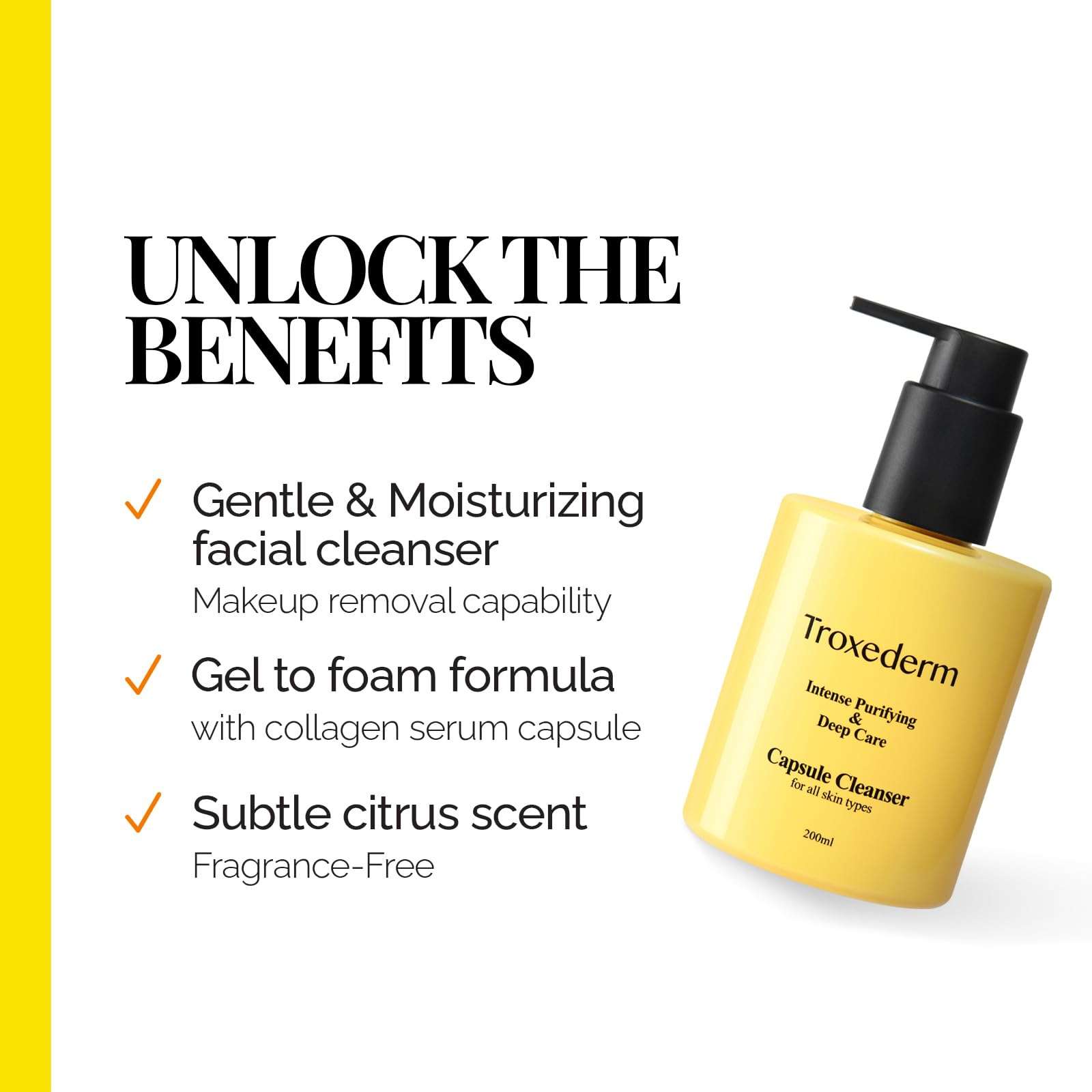 TROXEDERM Collagen Face Wash + Face Toner Serum Mist Face spray 4