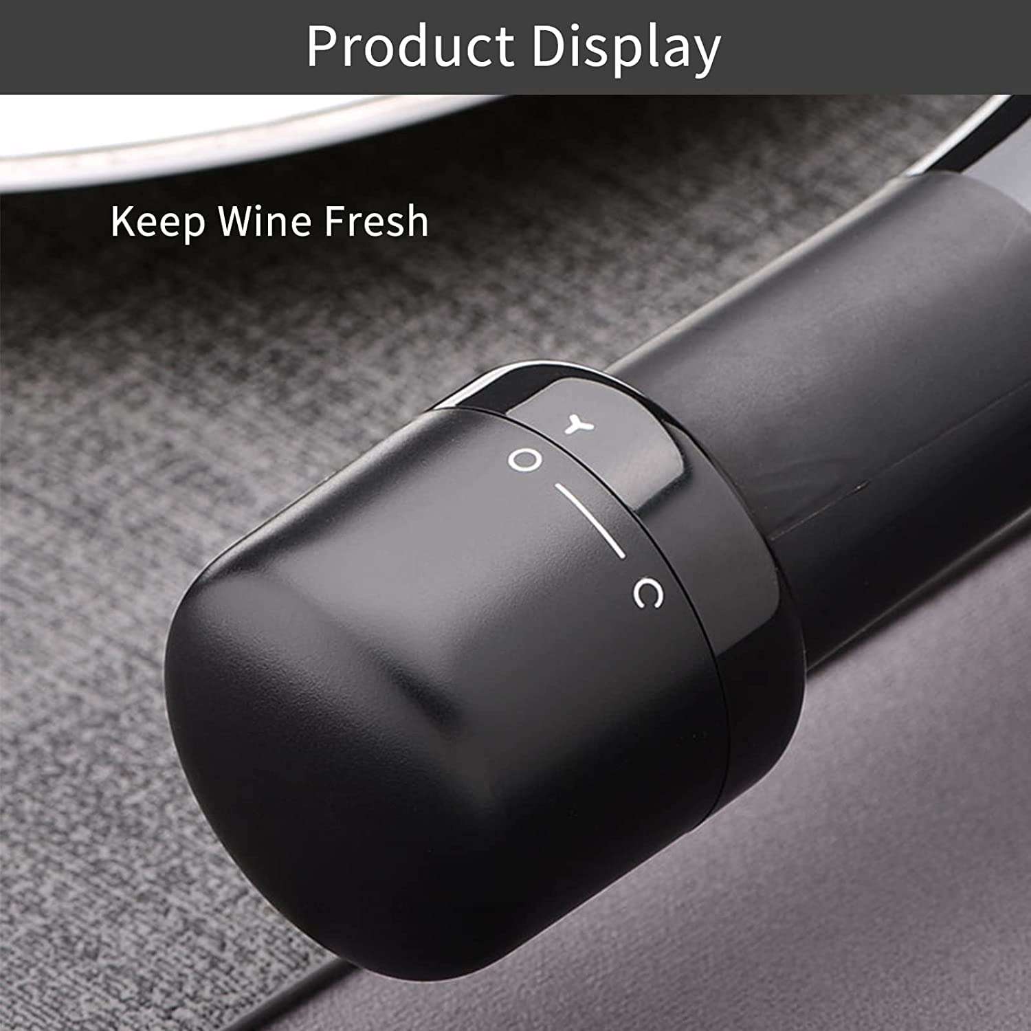 Nathgra Wine Stopper, Pack Leak-Proof Wine Stoppers Lockable Reusable Wine Bottle Stopper, Sealed Wine Preserver Corks, Bottle Stopper Caps Saver for Wine (Pack of 1) 5