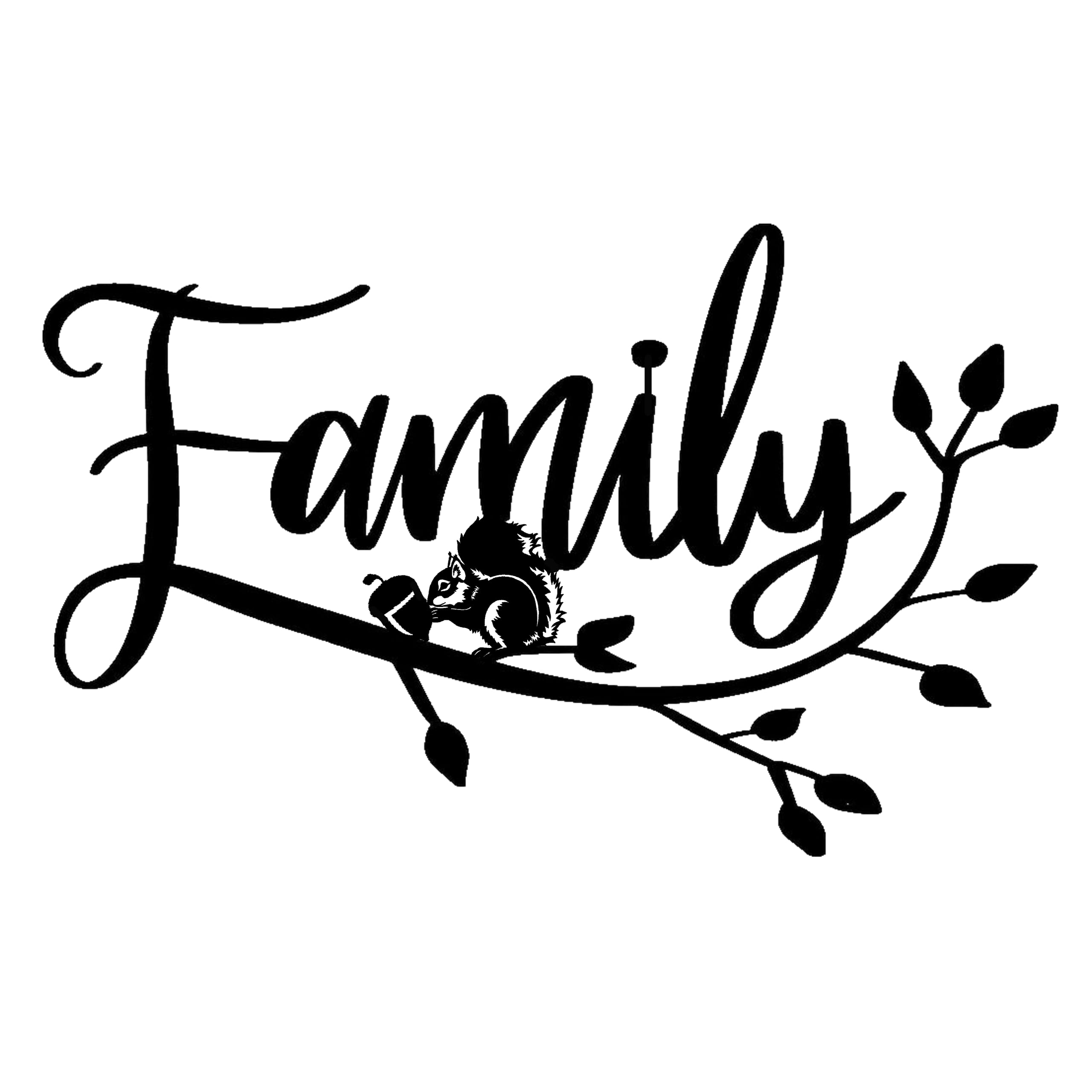 MOMOBO Decoration Wall Art Home Decor - Family Tree Hanging Appearance Wall Decor Metal Hanging Family Decor Metal Flower Wall Decor Wall Art for Bedroom Living Room Home Wall,Black(12 inch) 1