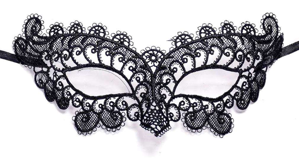 Black Cat Costume for Women, Halloween Masquerade Mask, Lace Ears, Gloves, Tail, Choker Necklace 2
