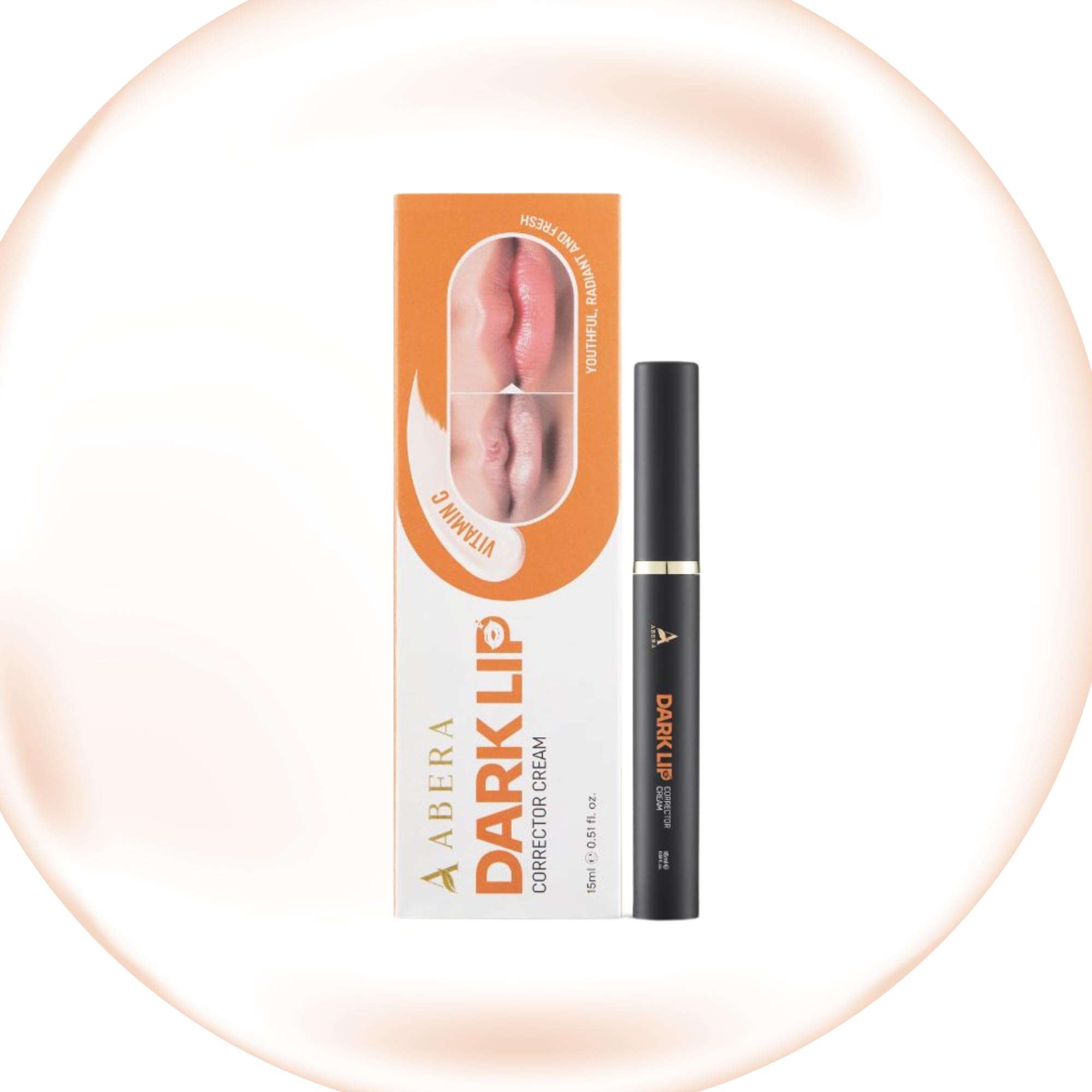 ABERA Dark Lips Corrector Cream, Lip Lightening For Dark Lips For Men & Women, Fordyce Spot Remover, Moisturizing Lip Plumper with Shea Butter, 0.51 Fl Oz 1