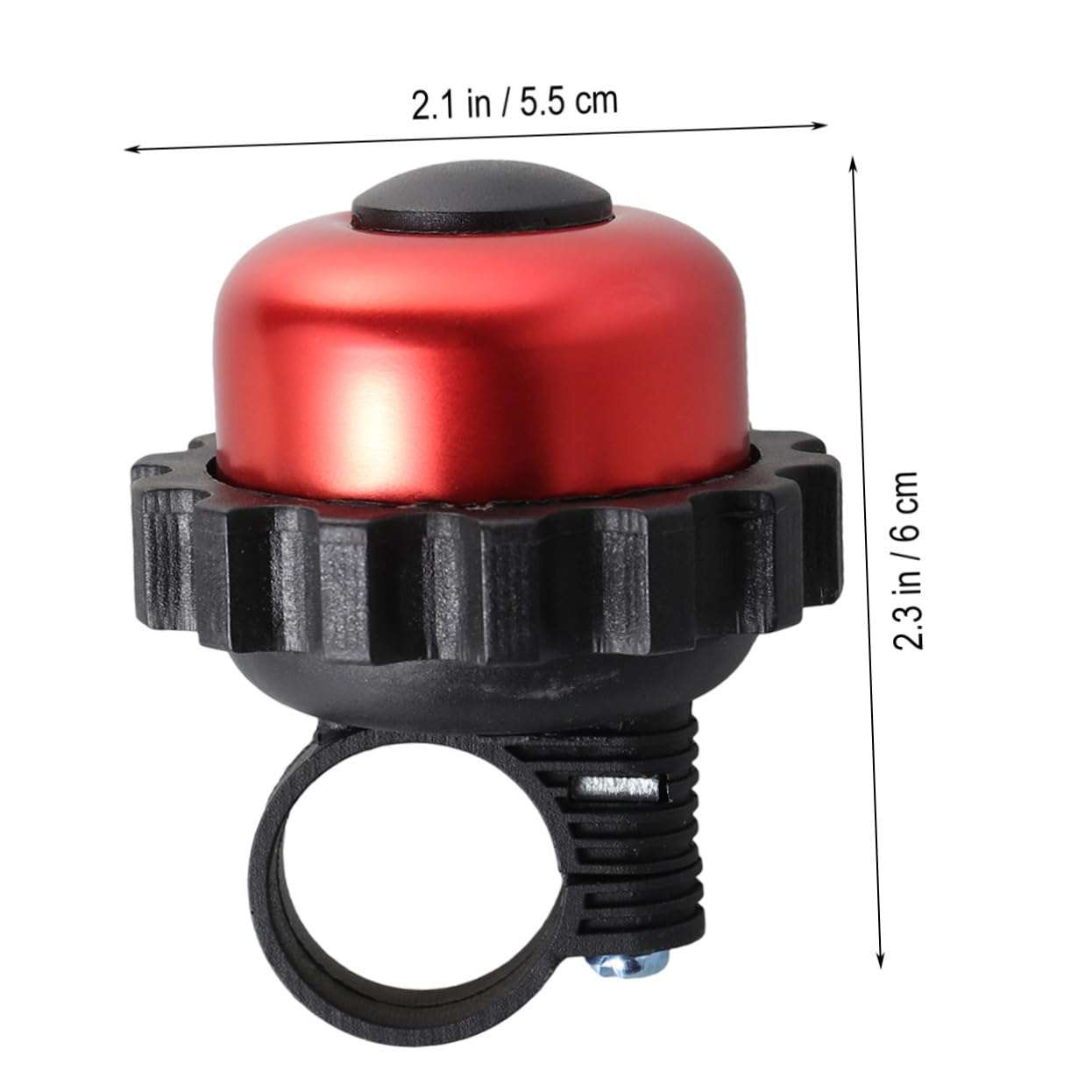 Balacoo Bike Bell Resistance Band Protector Environmental-Friendly Road Bikes Roadbikes Ice Resistant Boots Bicycle Bicycle Bell Aluminium Alloy Road Cycling to Rotate Red Trumpet The Bell, Medium 3