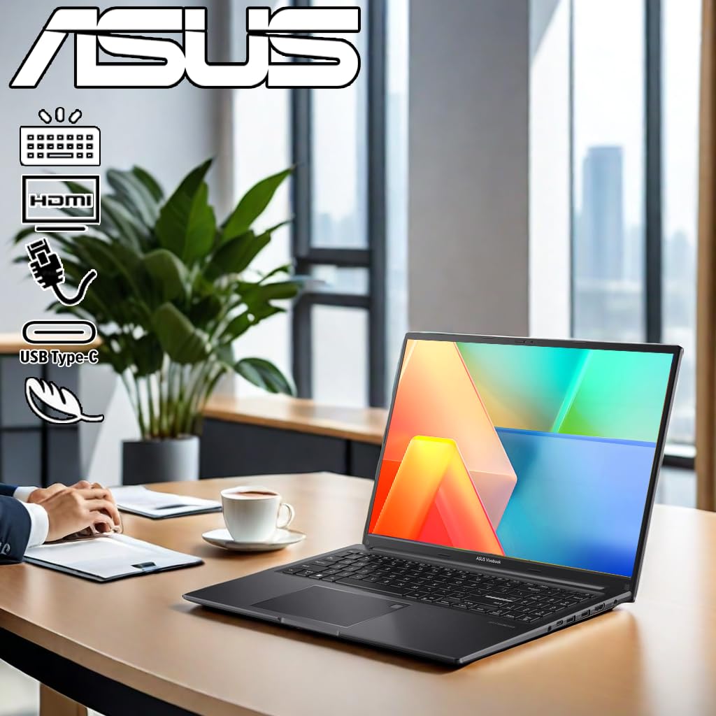 ASUS VivoBook 16, WUXGA (1920 x 1200) Display, AI 2024 Laptop, AMD Ryzen 7 Pro 7730U, Wi-Fi 6E, 720p Webcam, Backlit KB, Fingerprint, Webcam, Alexa, Win11 Pro, w/HDMI (40GB RAM | 2TB SSD HDMI) 6