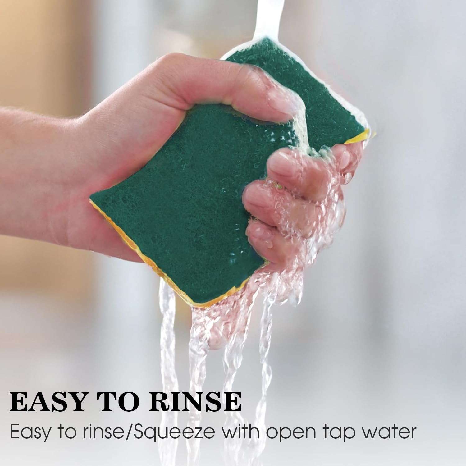 QimacPlus Overseas Ultimate Cleaning Companion: Sponge Set for Effortless Kitchen Maintenance and Hygiene Pack of 5 4