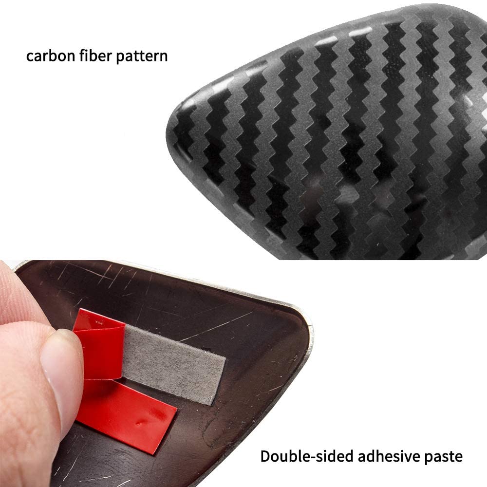 JINZHAO Stainless Steel Car Styling Gear Shift Knob Gear Head Cover Replacement for Golf Jetta Passat Tiguan Atlas Beetle GLI Eos CC GTI MK6 MK7 6
