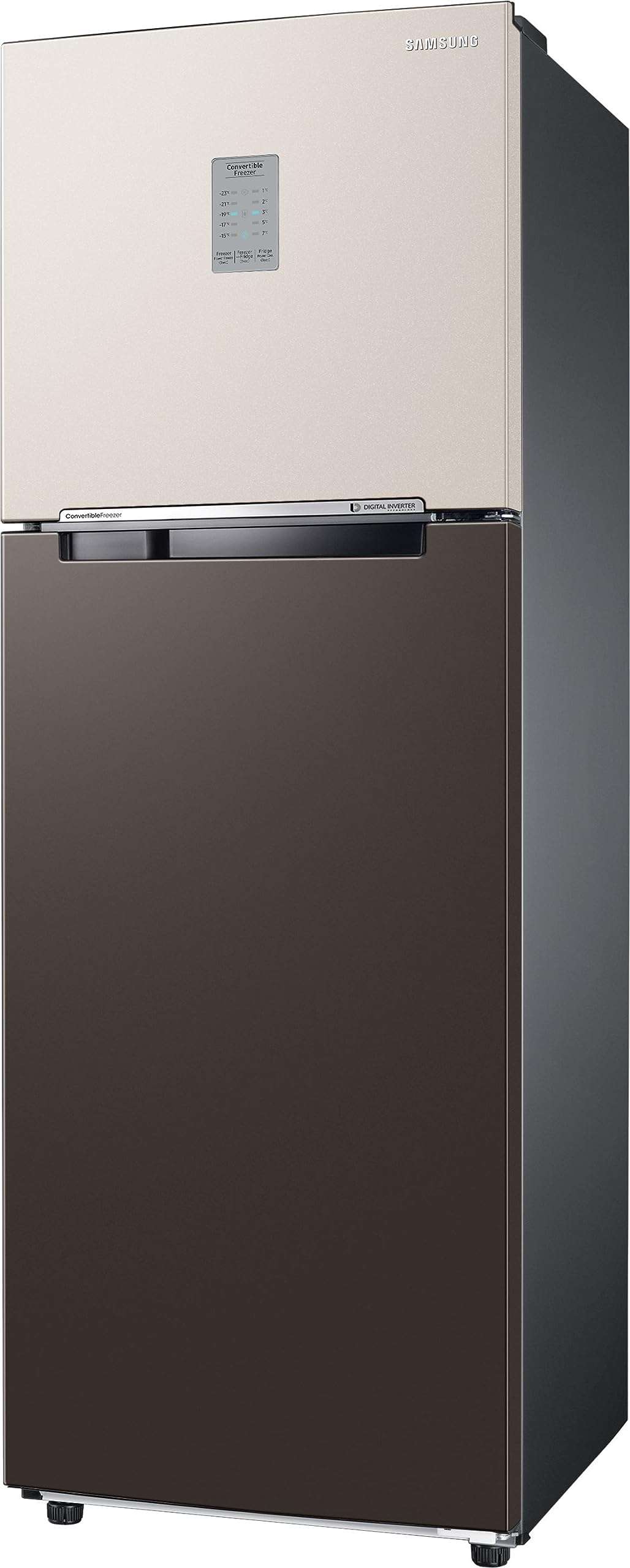 Samsung 256 L, 2 Star, Bespoke Convertible, Digital Inverter with Display, Frost Free Double Door Refrigerator (RT30CB732C7/HL, Beige & Charcoal, 2023 Model) 4