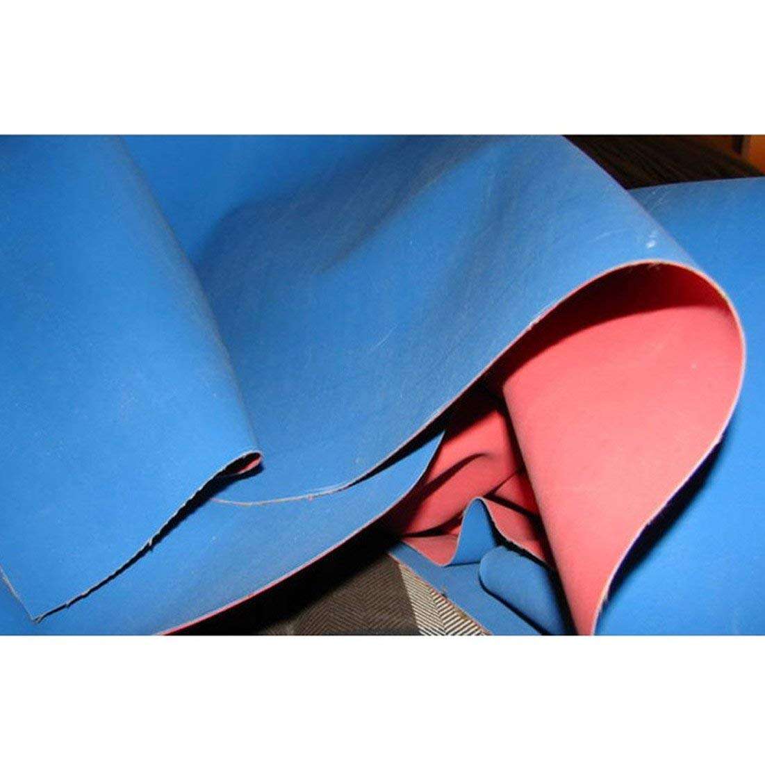 Humsafar Rubber Sheet/Macintosh Sheet/Mattress Protector for Hospital Bed or Baby Bed Colour: Red and Blue (3 Feet X 9 Feet) 1