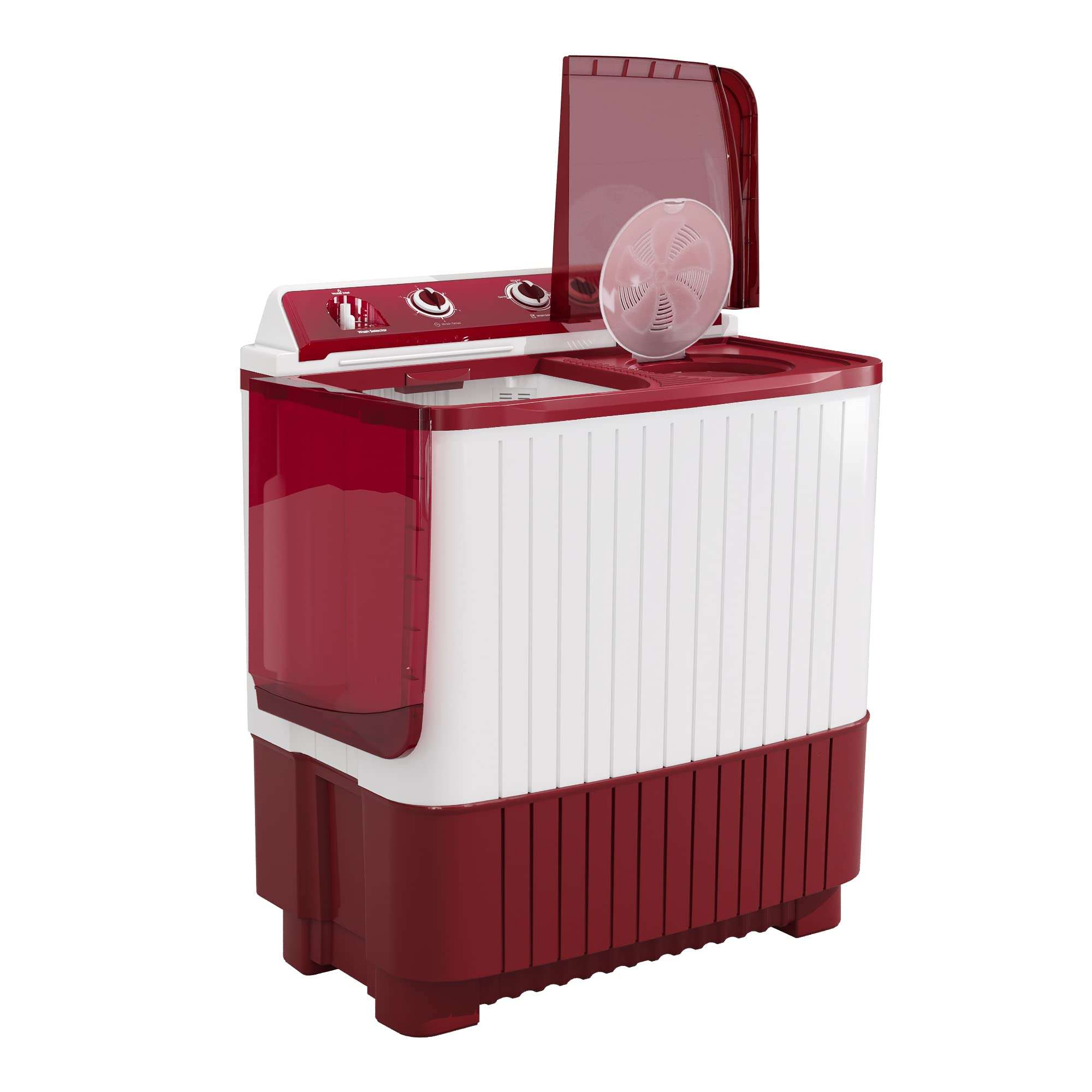 Godrej 7 Kg 5 star Semi-Automatic Top Loading Washing Machine (WSAXIS DX 70 5.0 SN2 T WNRD, Wine Red, 100% rust proof poly propylene body) 5