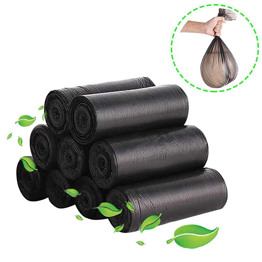 RENDROPS™ - Garbage Bags 48 X 56 CM (Medium) Dustbin Bag / Trash Bag / Plastic Covers For Home Office Parks - Black Color - Pack of 5 (150 Bags) 4