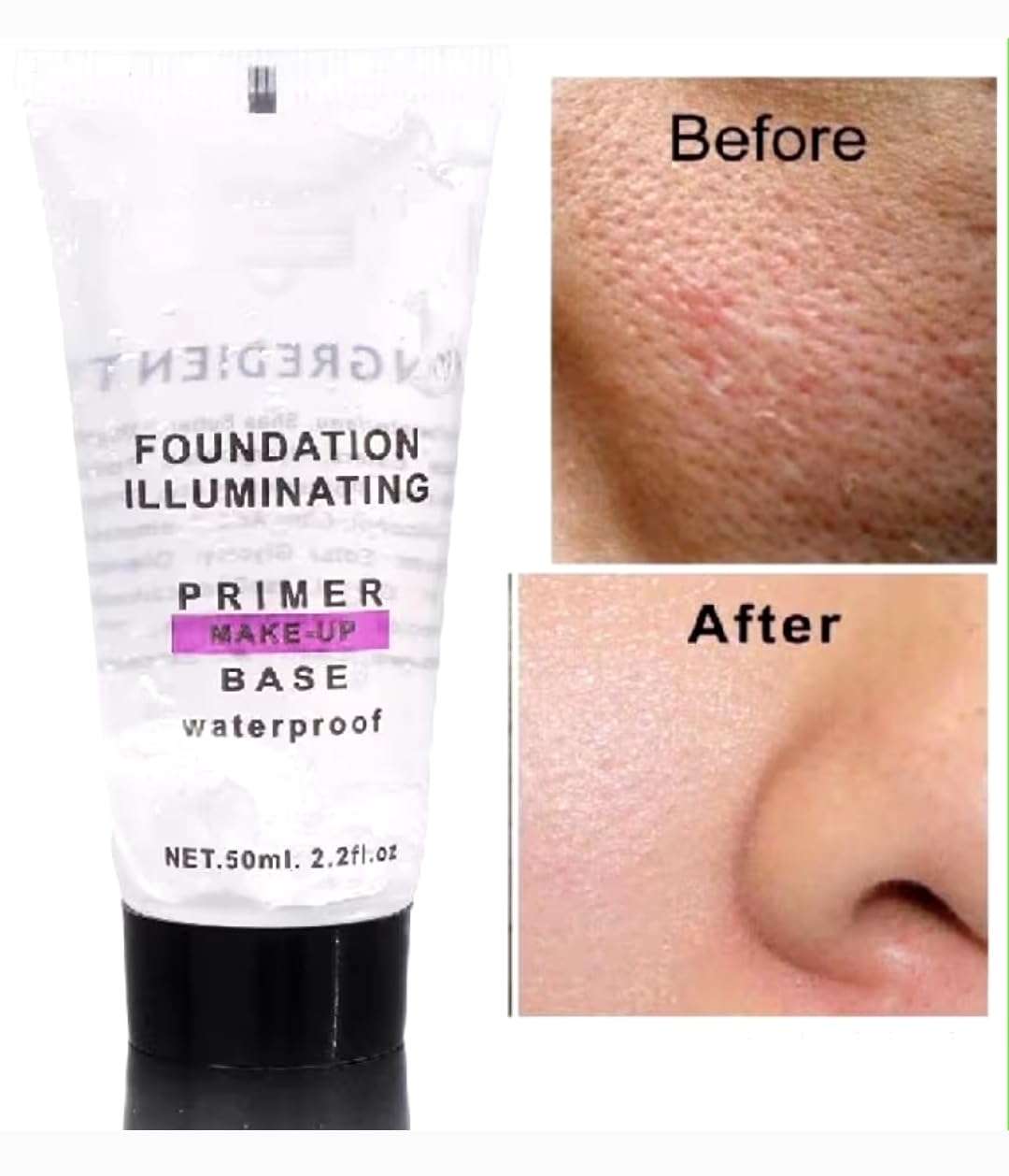 Pink Plus BB Long Lasting Makeup Primer, Waterproof Foundation Base, 50ml, Glow Radiance Cream (Pack of 2) 6