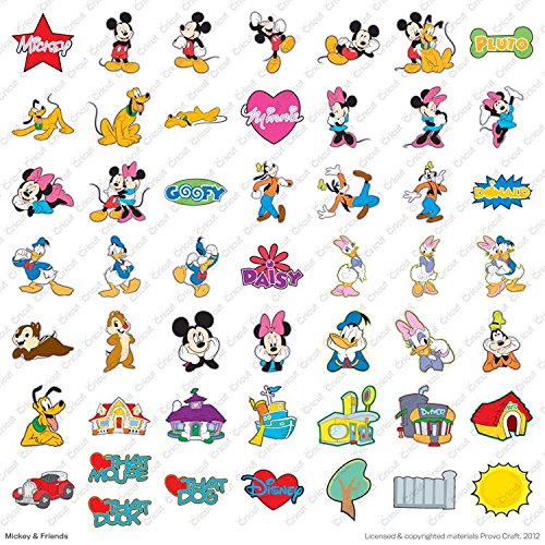 Cricut 29-0382 Shape Mickey and Friends Cartridge for Cricut Cutting Machines 3