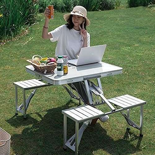 TUSIKO-Picnic-Table-Heavy-Duty-Aluminium-Portable-Folding-Camp-Suitcase-Picnic-Table-and-4-Chairs-Set-with-Umbrella 5