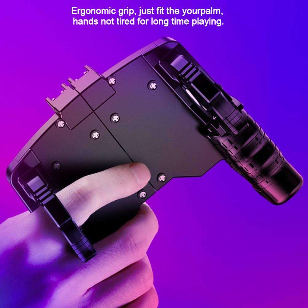 Mobile Phone Game Controller Wireless Gaming Controller Gamepad Joystick for PUBG/Call of Duty/Fortnite PUGB Helper for 4.7-6.5 inch Android/iOS Smartphone Ergonomic & Lightweight 5