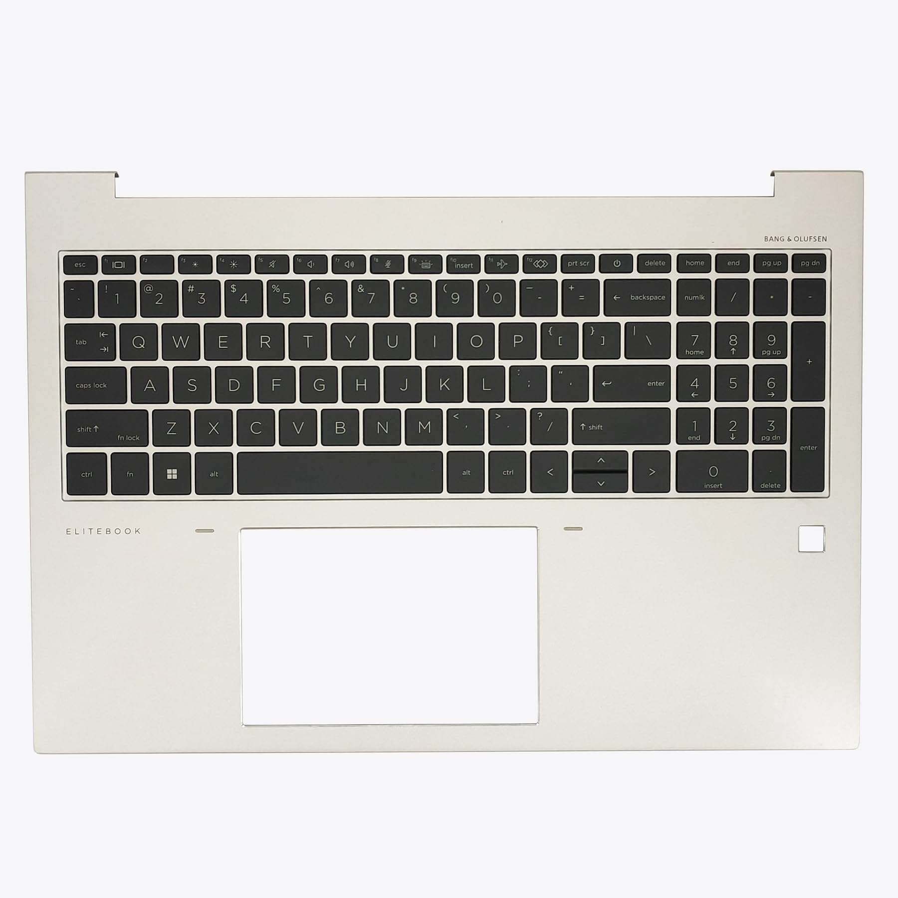 Jxjslp Replacement Upper Case Palmrest for HP EliteBook 860 G9 G10 with US Layout Backlit Keyboard Assembly N08145-001 Silver 1
