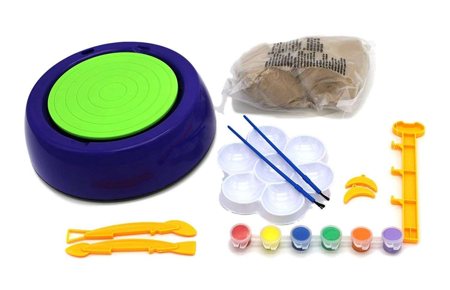 MANAKI ENTERPRISE Art Pottery Wheel Set for Kids | Pottery Wheel for Kids with Clay | Pottery Wheel Game | Pottery Set | Pottery Set for KidsMulti 5