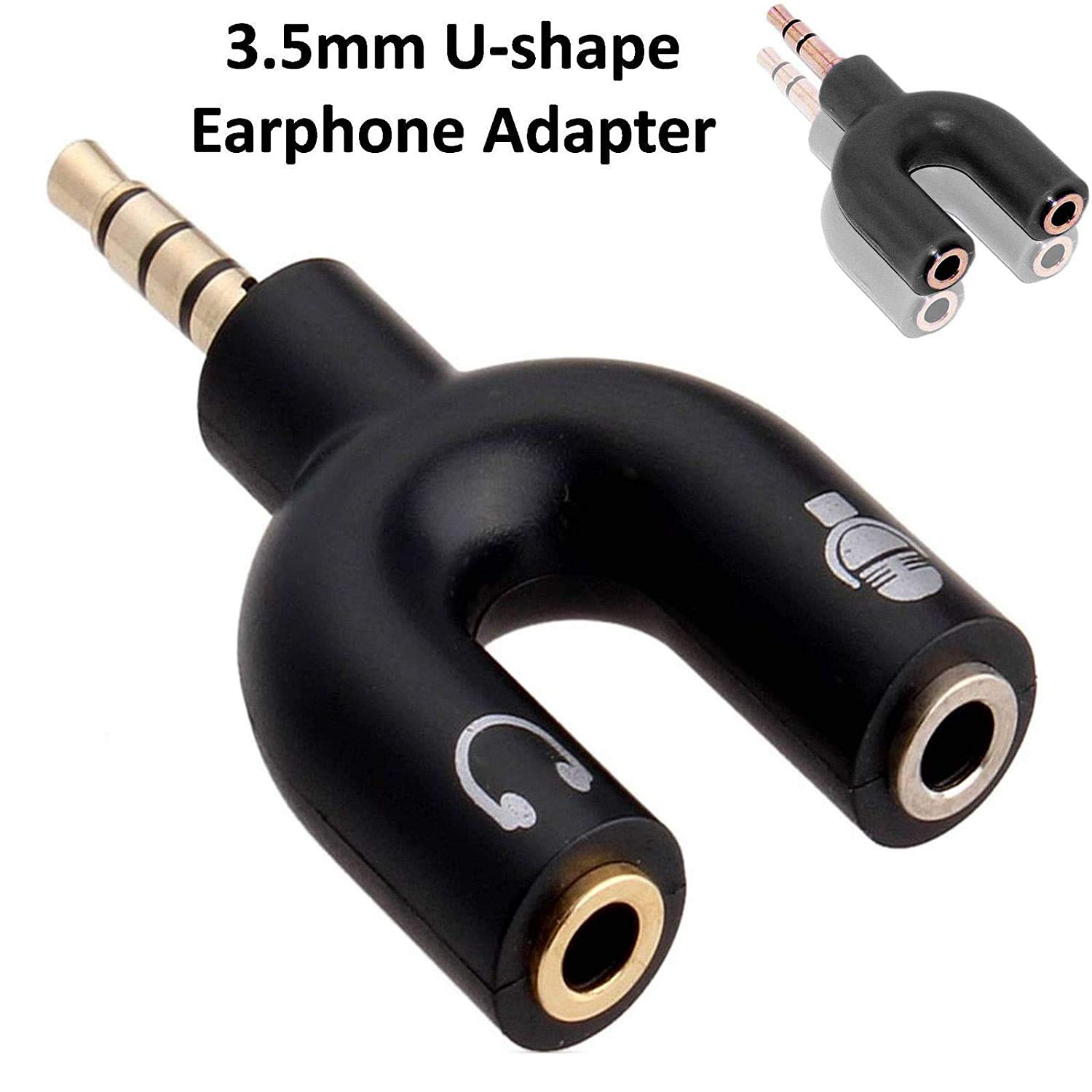 Cm Products 3.5mm Audio Jack to Headphone Microphone Splitter Converter Adaptor (Specially Design for Mobile and Tablet Only) 3