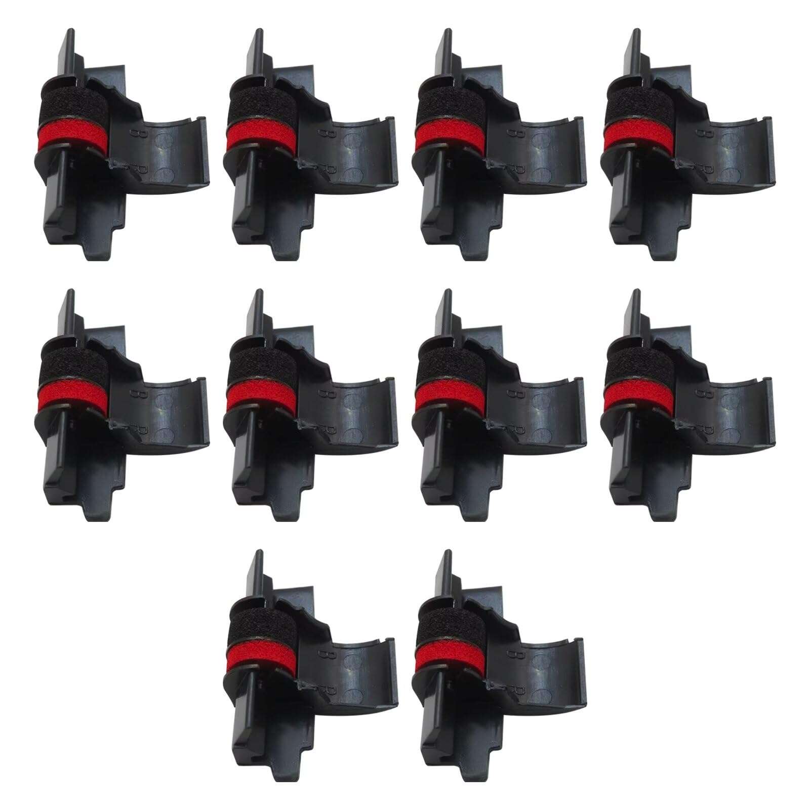 TalaBide (10 Pack) Compatible/Replacement Calculator Ink Roller Black/Red IR-40T for Casio HR-170RC, HR-100TM, HR-120T, for Sharp EL-1750V, EL-1801V, and More 4
