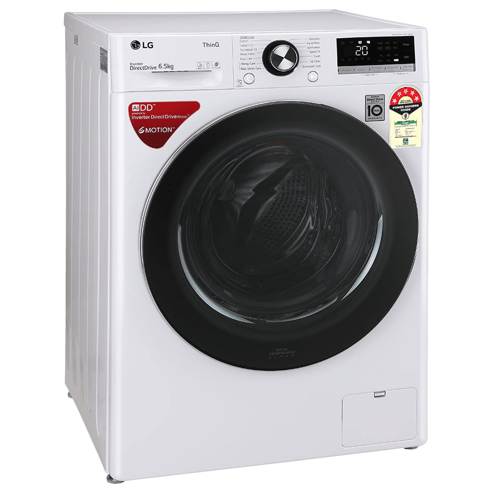 LG 6.5 kg Fully Automatic Front Load Washing Machine (FHV1265ZFW, White) 3