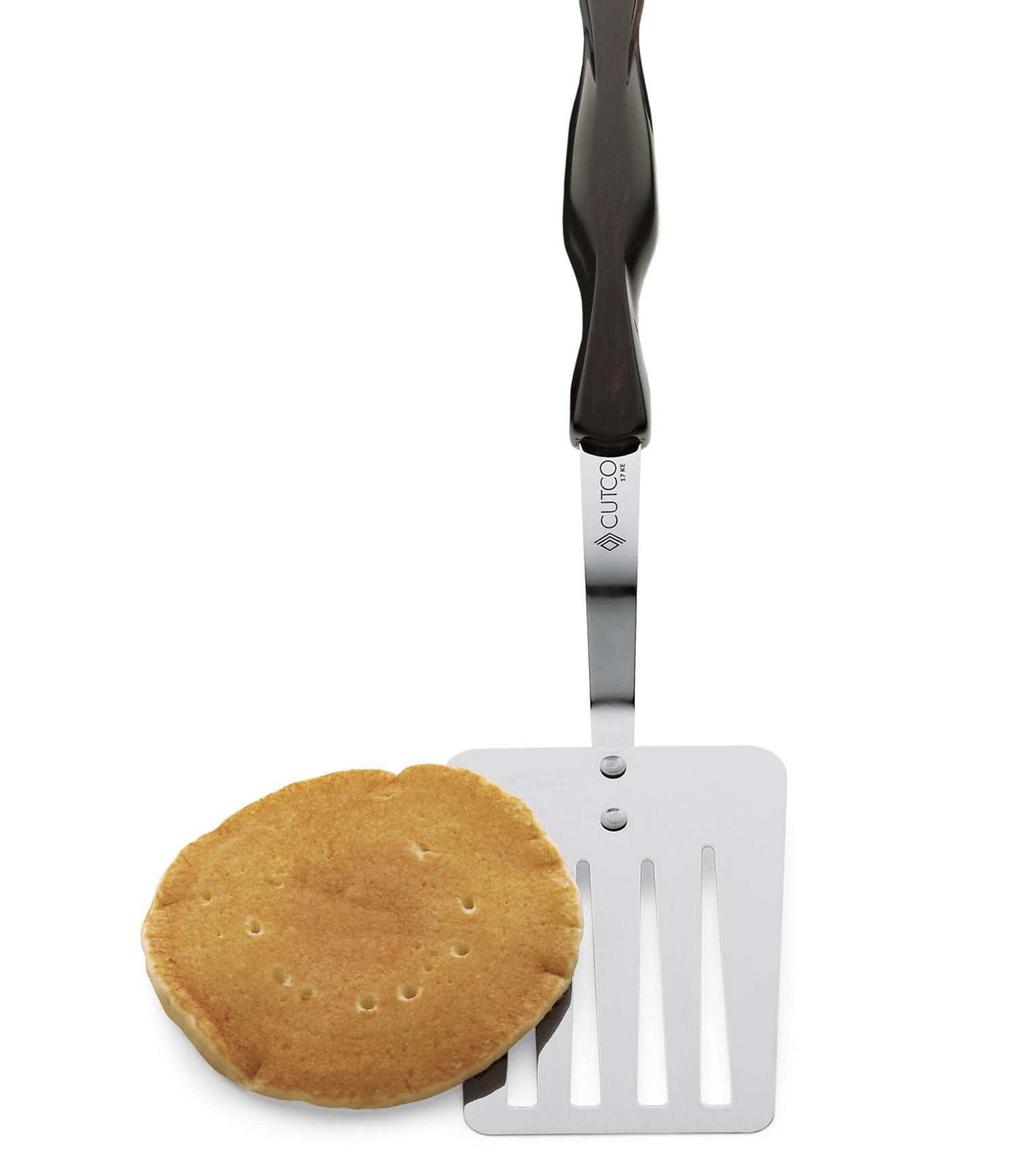 CUTCO Model 1718 5pc Kitchen Tool Set with Cherry Oak Holder ........Includes #1716 Slotted Turner, #1712 Basting Spoon, #1713 Slotted Spoon, #1715 Ladle, #1714 MixStir (all with Classic Brown, 3