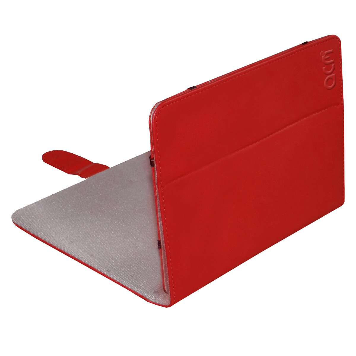 Acm Leather Flip Flap Case Compatible with Lenovo Phab Pb1-750M Tablet Cover Stand Red 5